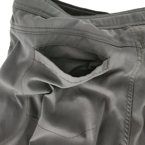 PRANA Breathe Technical Capri Hiking Shorts grey m - Picture 8 of 14